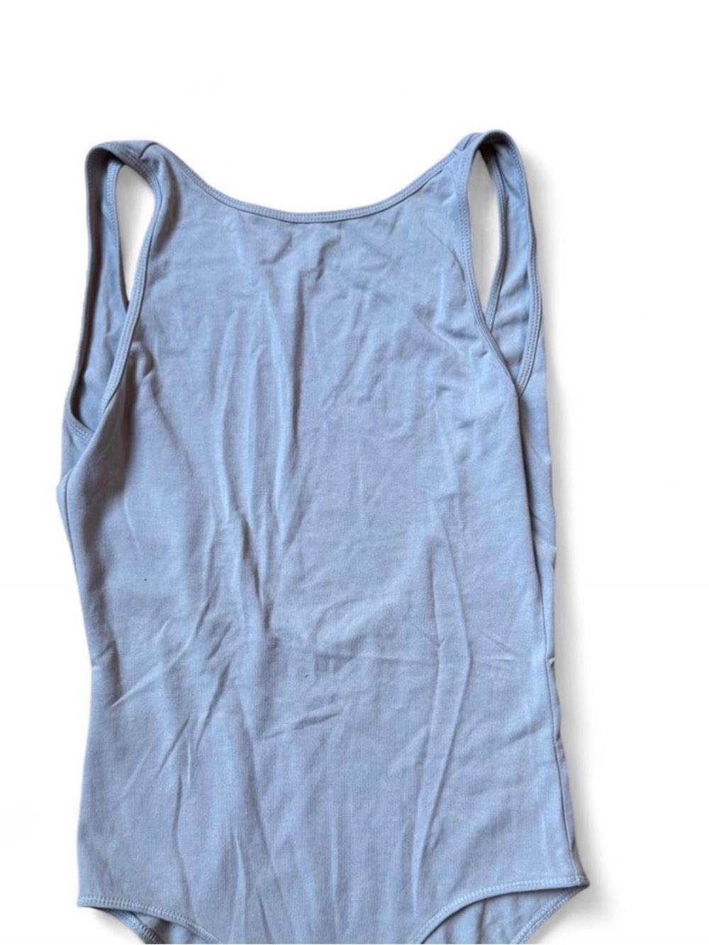 Aritzia Light Grey Scoop Neck low back Bodysuit - size small